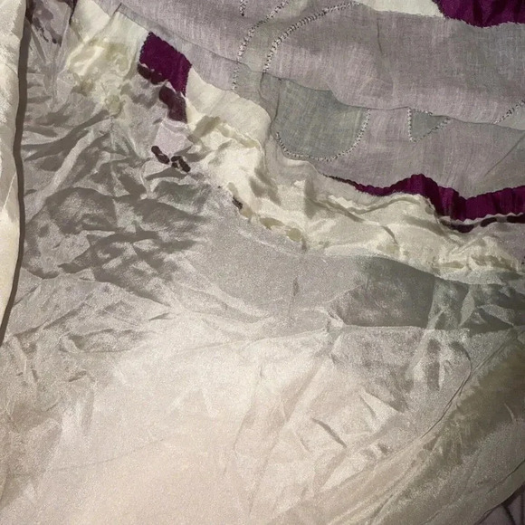 Yoana Baraschi Purple White Designer Luxury Formal Beaded Floor Length Gown Smal - Picture 8 of 15